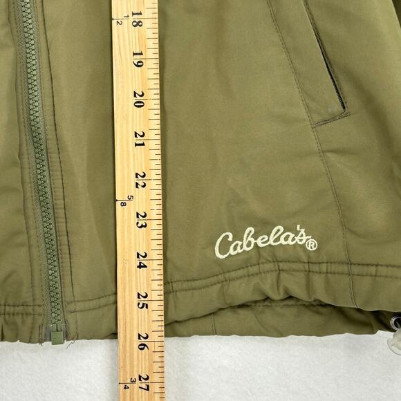 Cabela's Softshell Jacket Fleece Lined Full Zip Pockets Olive Green Women's M - Picture 10 of 13